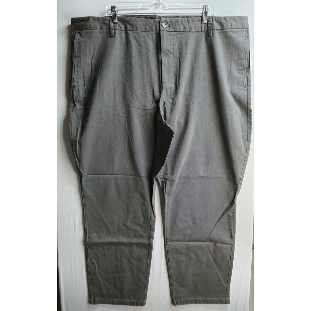 Old Navy Mens Athletic Rotation Chino Pants 46x30 Gray Built-In Flex NWT